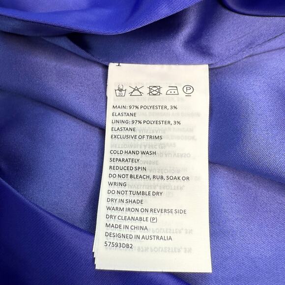 Bardot Jamila Corset Cocktail Dress Cobalt Blue Size 4 NWT - Picture 9 of 16